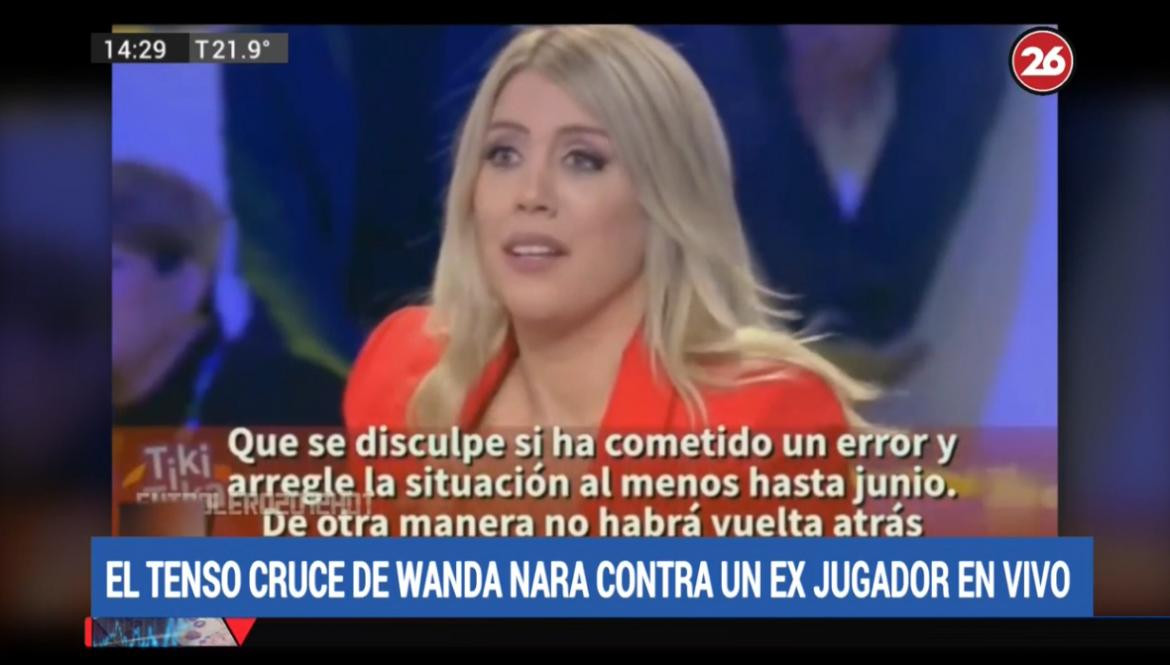 Enfrentamiento Inter - Icardi, Wanda Nara discute en programa de televisión, fútbol, deportes, Canal 26