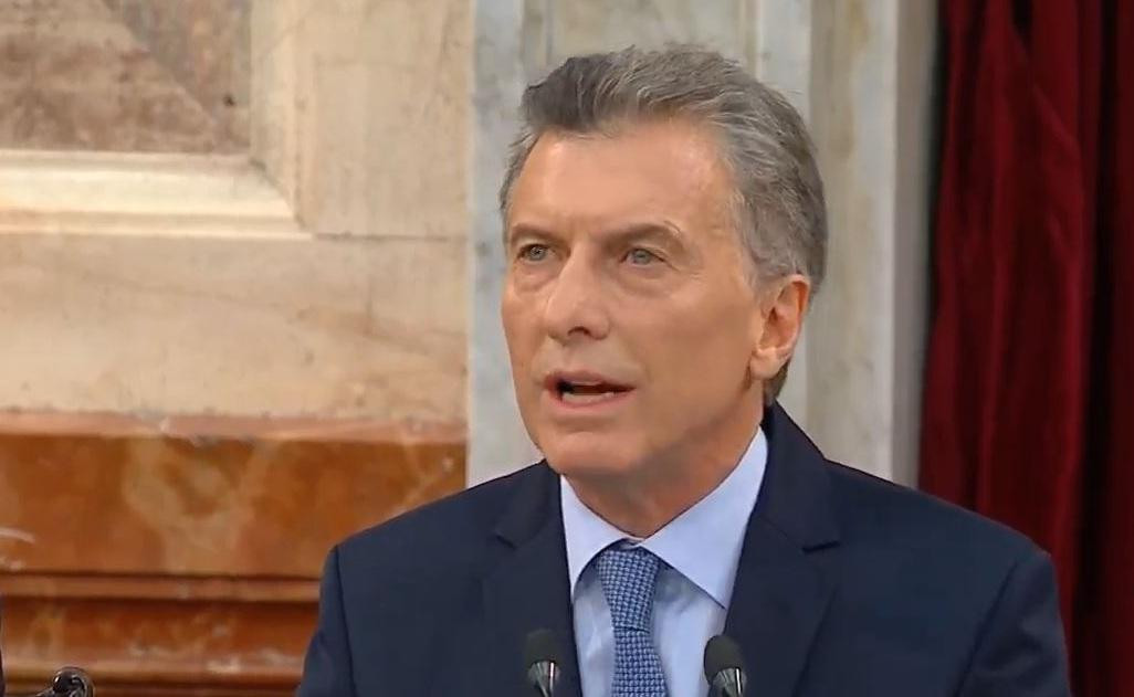 Macri en la apertura de sesiones ordinarias en el Congreso