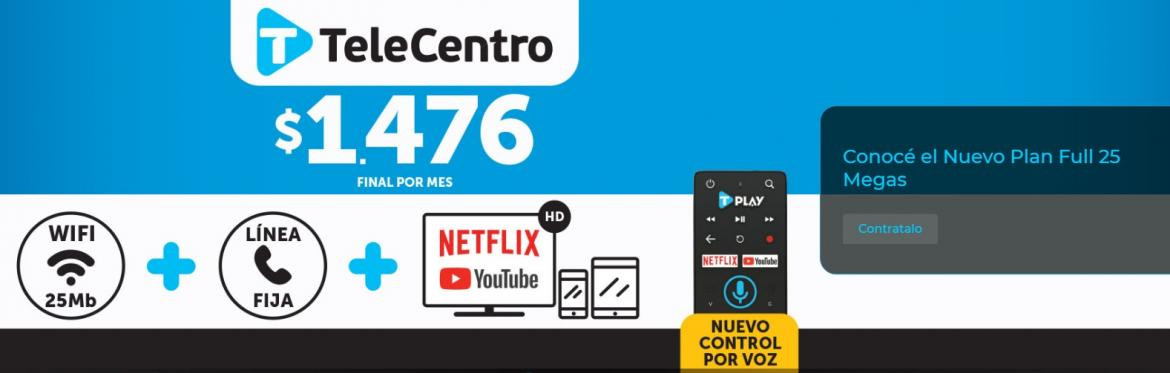 TeleCentro 25 megas