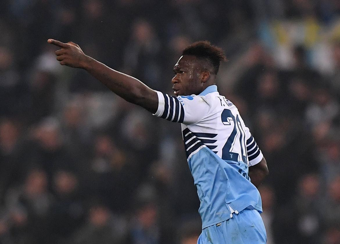 Serie A: Festejo Felipe Caicedo para la Lazio ante la Roma (Reuters)