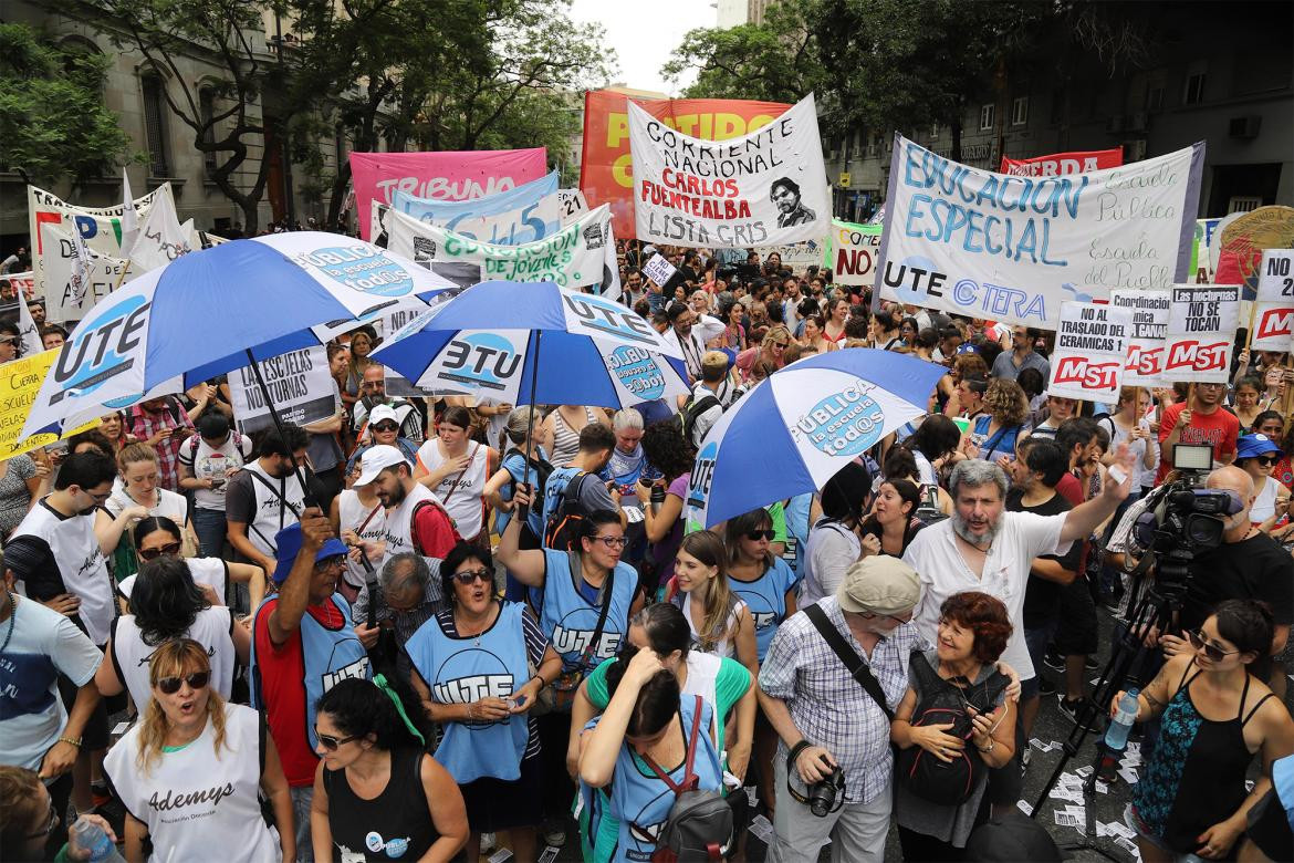 Marcha y protesta de docentes, NA