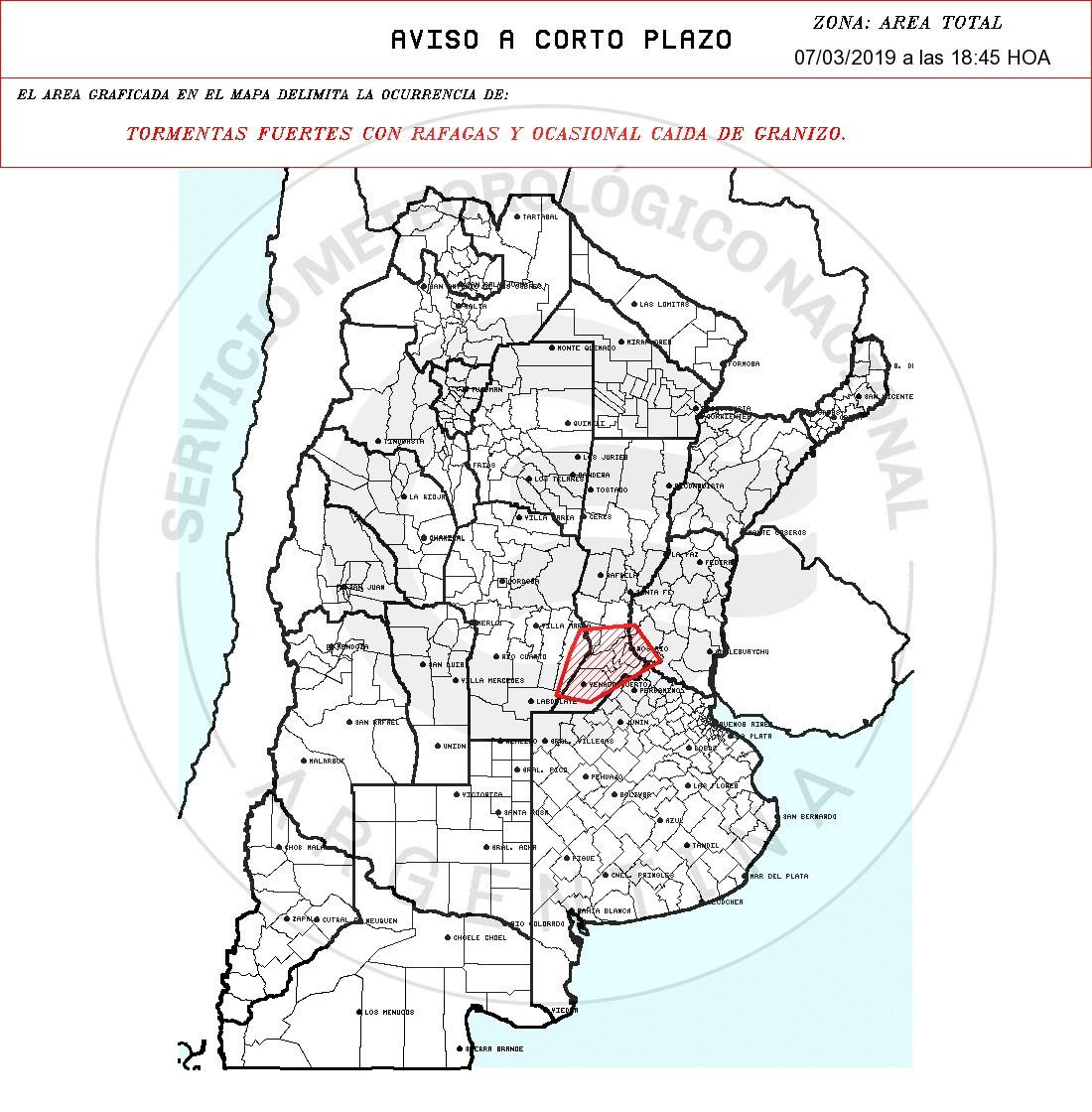 Alerta meteorológica SANTA FE (SMM)