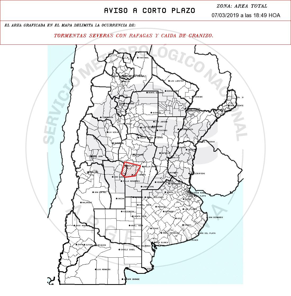 Alerta meteorológica CóRDOBA (SMM)	