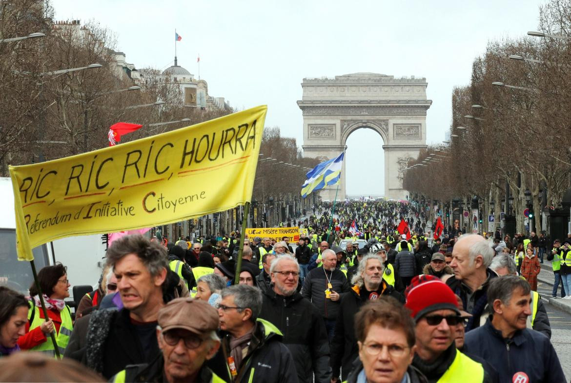 Chalecos amarillos - París Reuters