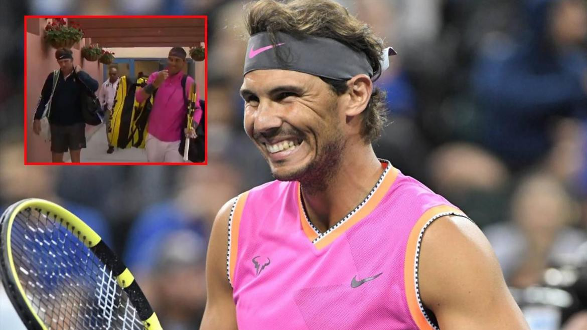 RAFAEL NADAL LLEGA TARDE AL PARTIDO