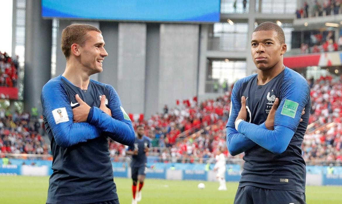 Mbappé y Antoine Griezmann