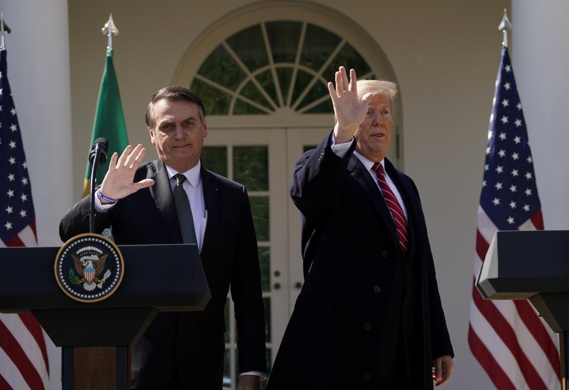 Bolsonaro y Trump en EE.UU., REUTERS