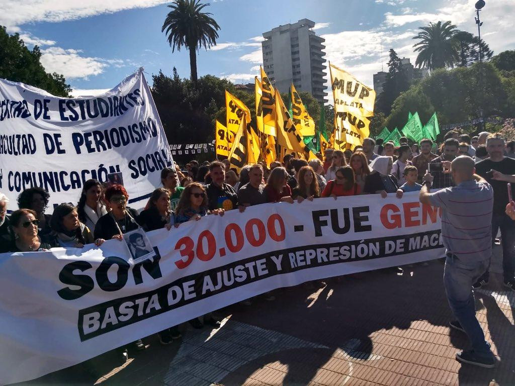 Marcha Día de la Memoria - La Plata homenaje a Norita Centeno