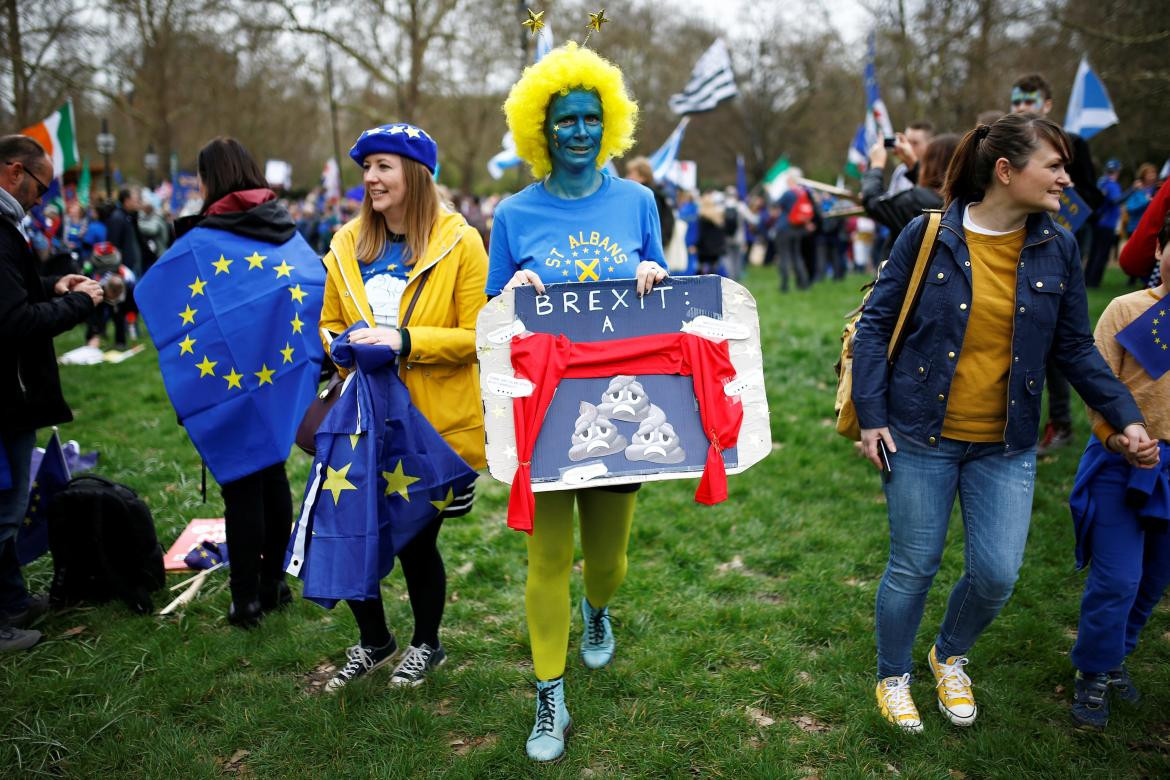 Brexit, protestas Reino Unido, Reuters