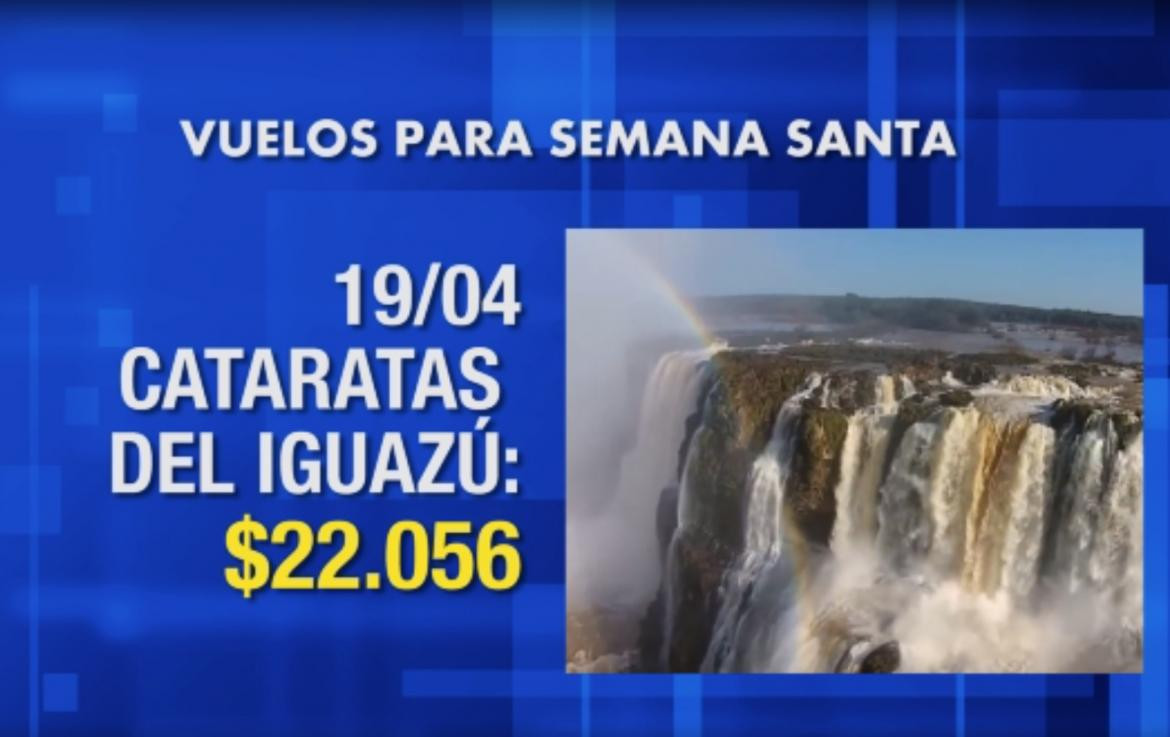 Semana Santa: tarifas aéreas, Canal 26