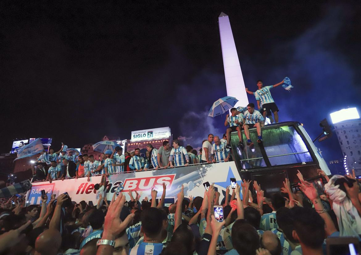 Racing campeón - festejos Agencia NA