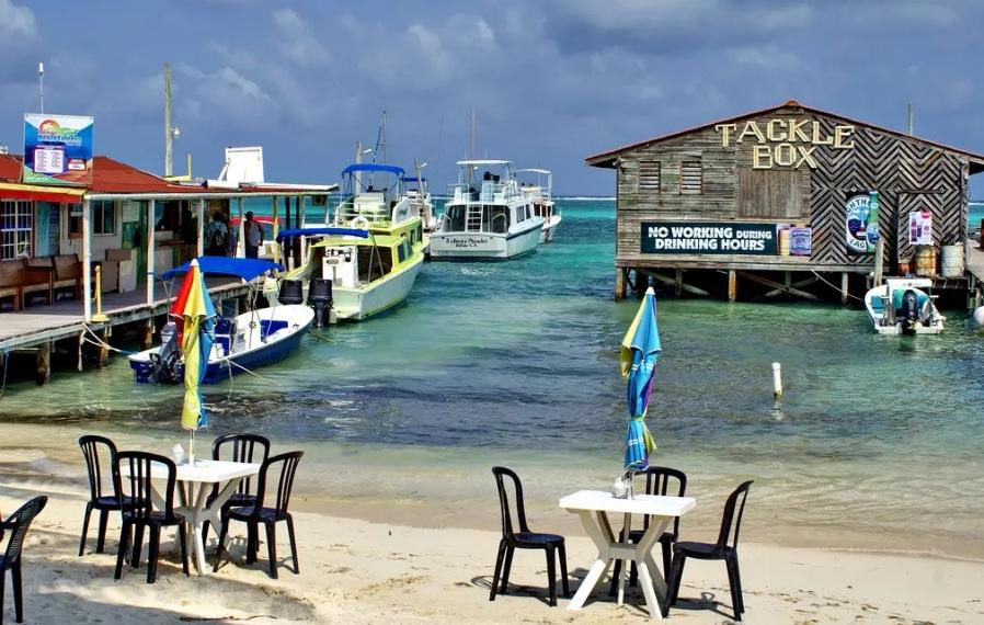 Cayo de Ambergris, en Belice, donde detuvieron a Samid