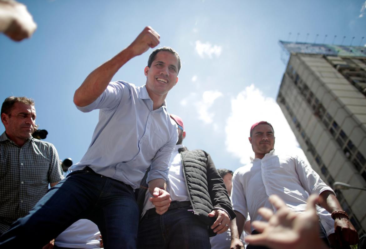 Juan Guaidó en Venezuela (Reuters)