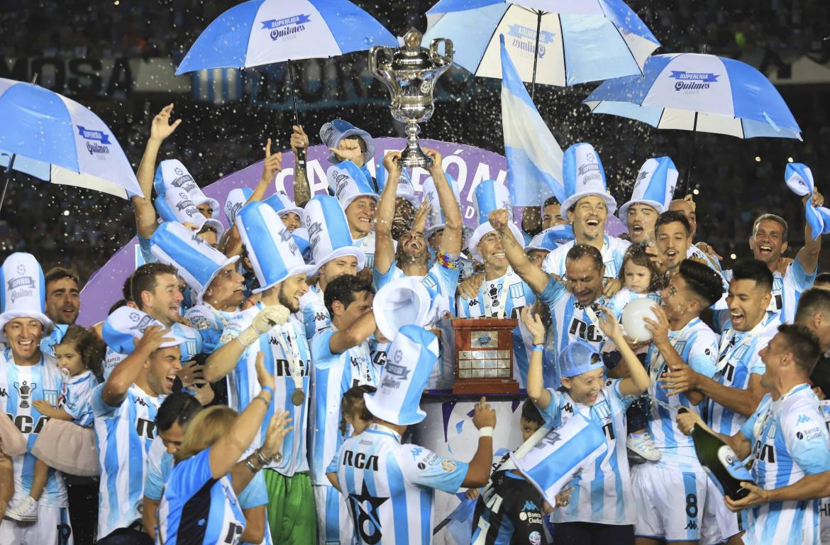 Racing campeón - Festejos en el Cilindro Agencia NA