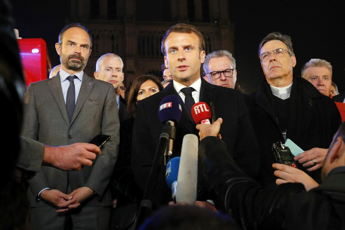 Macron, incendio en Catedral de Notre Dame, Reuters