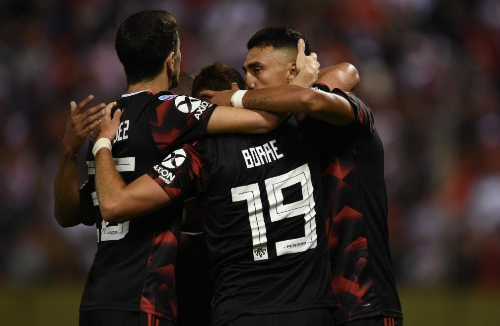 Festejo de River en Copa Argentina ante Argentino de Merlo