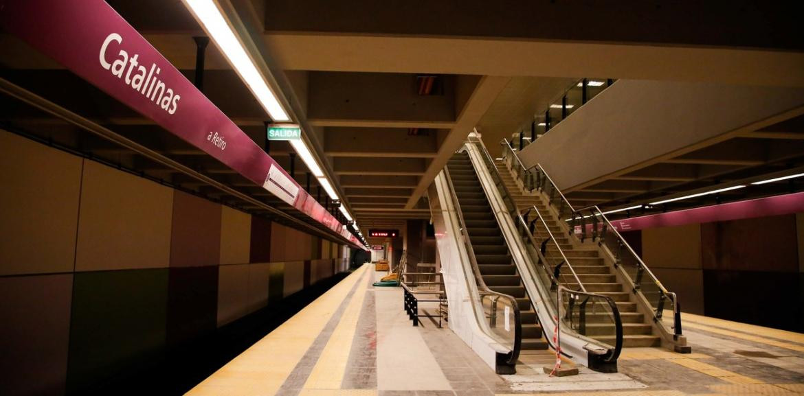 Nueva estación Catalinas de la línea E de subtes