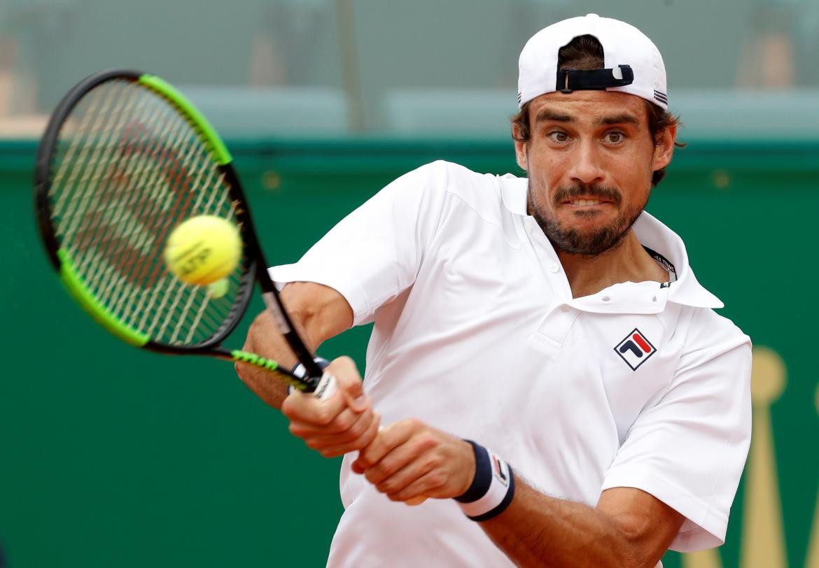 Guido Pella en el Masters 1000 de Montecarlo (Reuters)