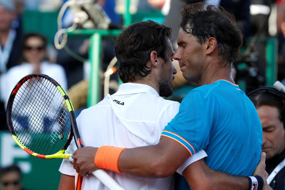 Derrota de Pella ante Nadal en el Masters 1000 de Montecarlo (Reuters)