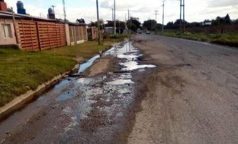 Mal estado de las calles en barrio de Mar del Plata