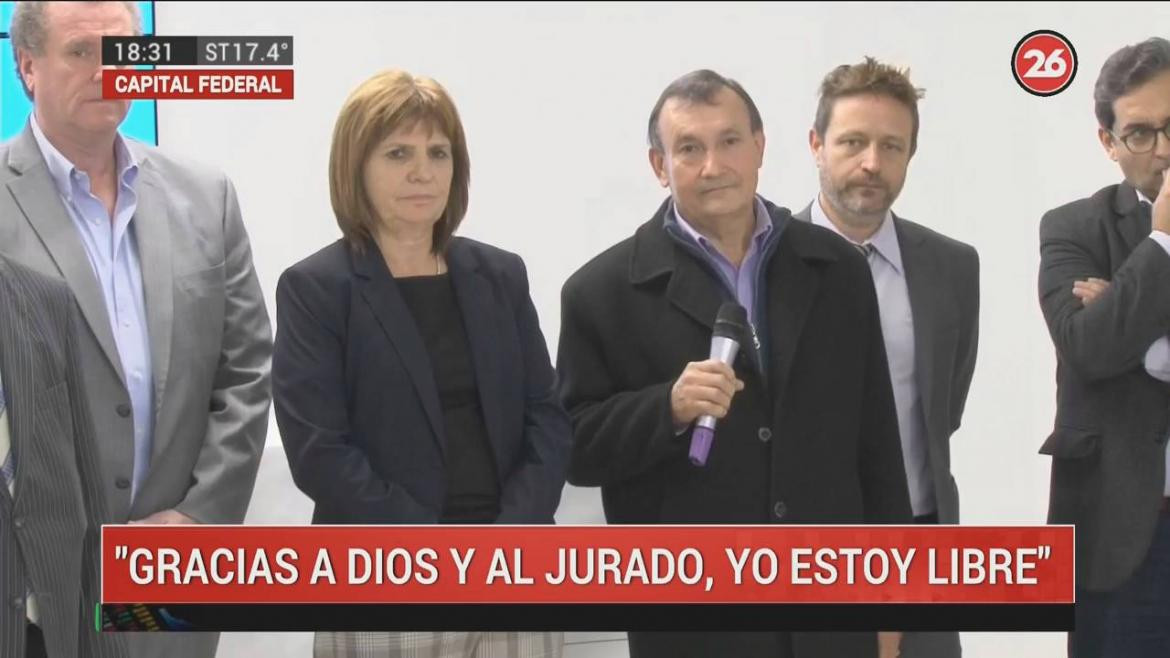 Patricia Bullrich y Lino Villar Cataldo, Canal 26