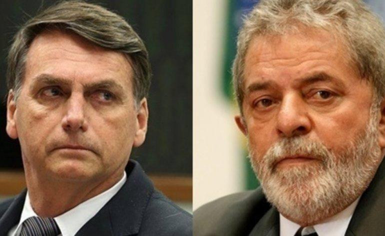 Jair Bolsonaro y Lula Da Silva