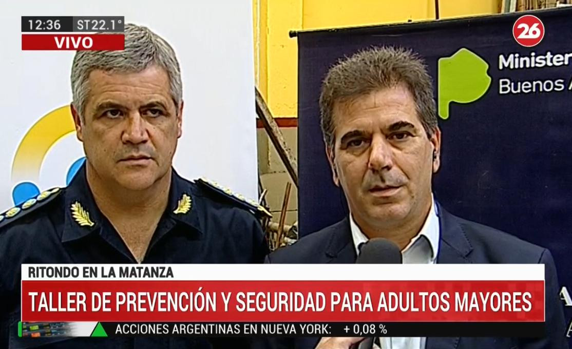 Cristian Ritondo en La Matanza: Abril fue el primer mes sin secuestros - Canal 26