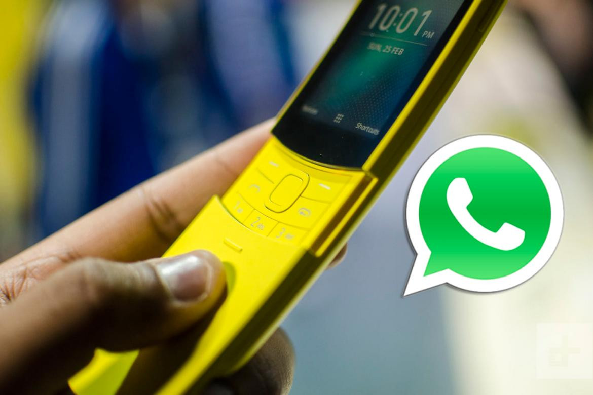 Nokia 8110 4G, telefóno con pantalla táctil que tiene WhatsApp