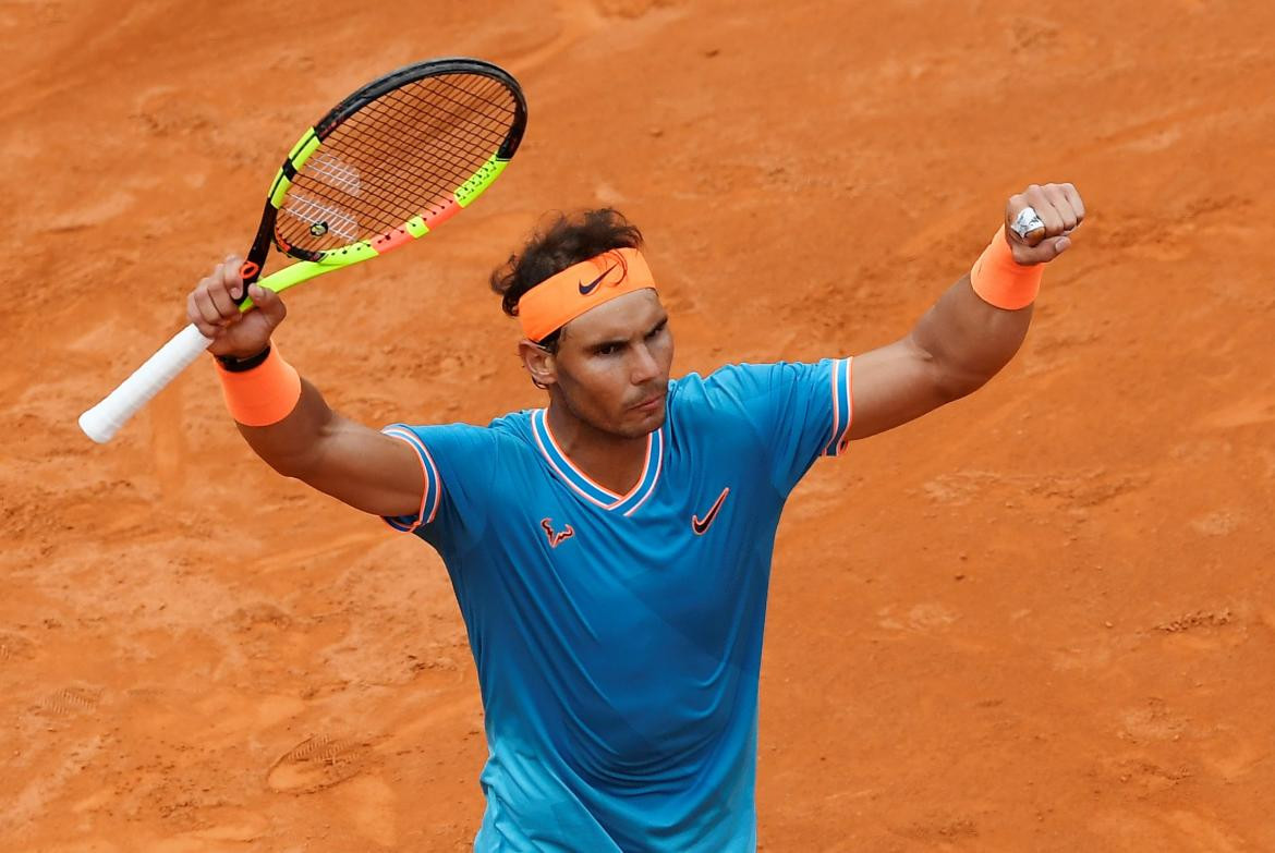 Festejo de Rafael Nadal en el Masters 1000 de Roma (Reuters)