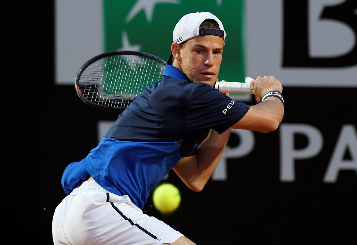 Diego Schwartzman en el Masters 1000 de Roma (Reuters)