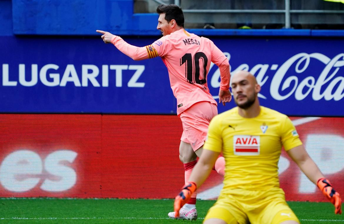 Messi - Barcelona vs Eibar - Reuters