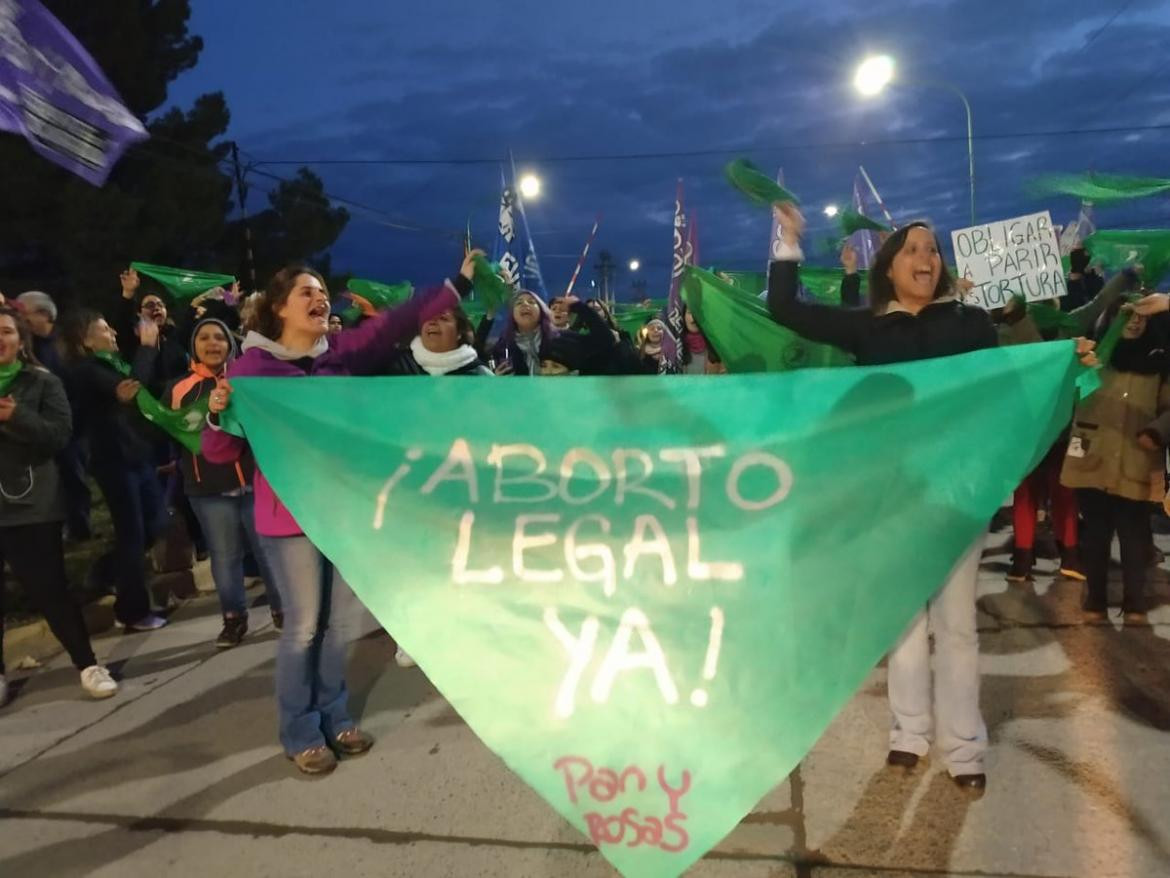 Leandro Rodríguez Lastra - movilización en contra en Cipoletti