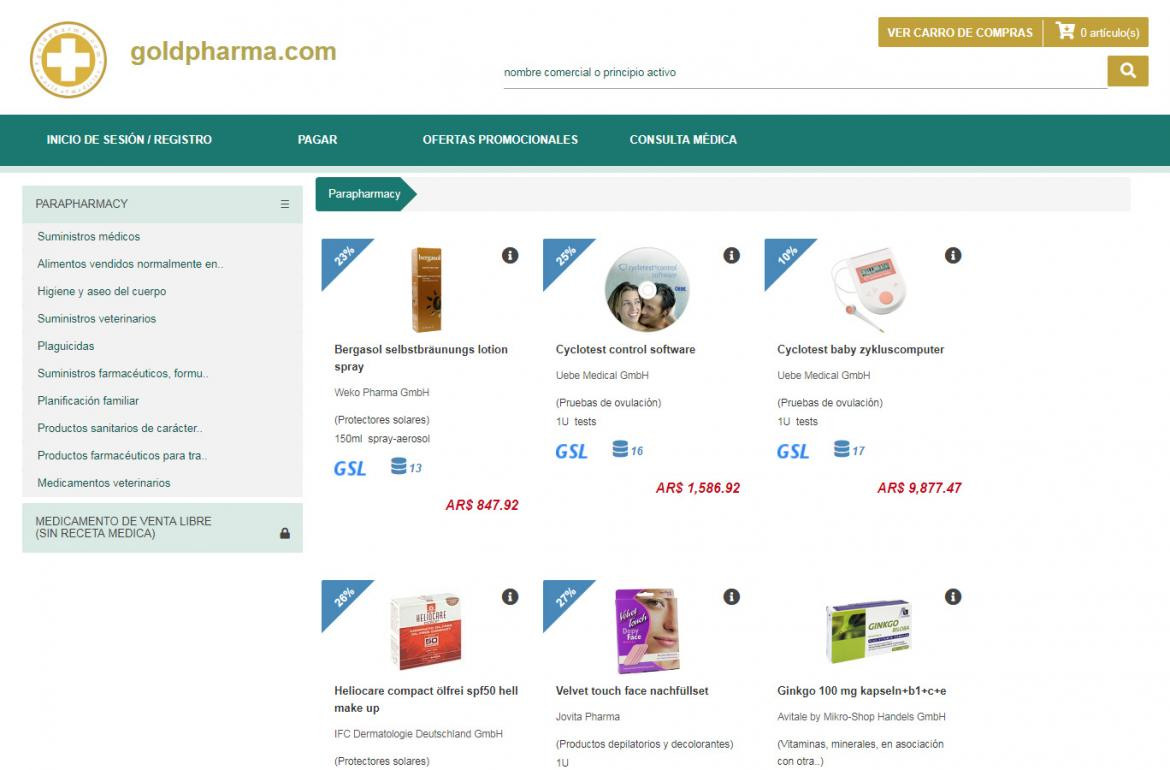 Goldpharma, farmacia