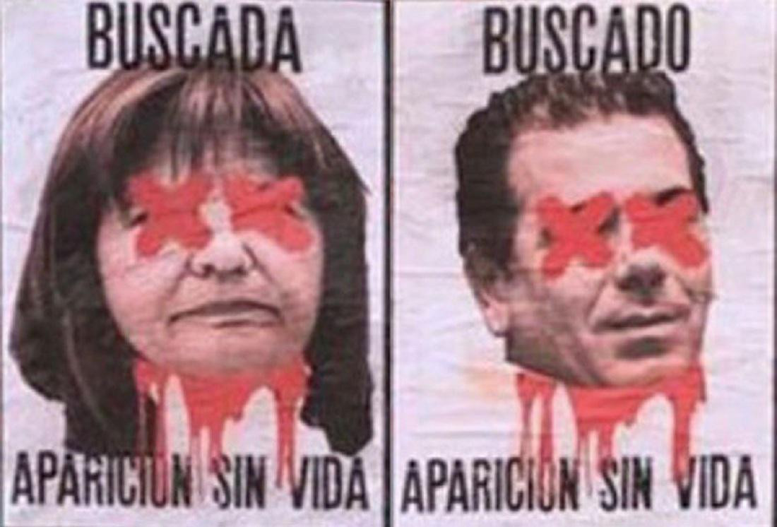 Afiches con amenazas de muerte a Patricia Bullrich y Cristian Ritondo