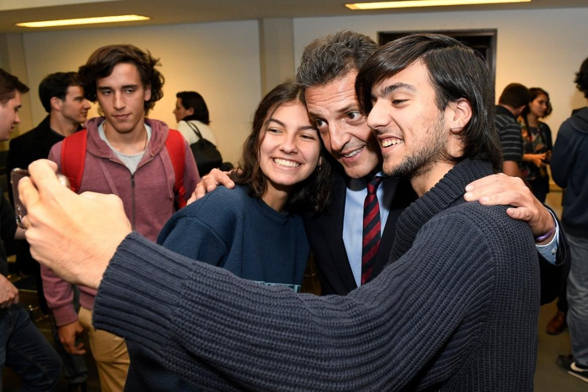 Sergio Massa, encuentro con autoridades y alumnos de la UCA