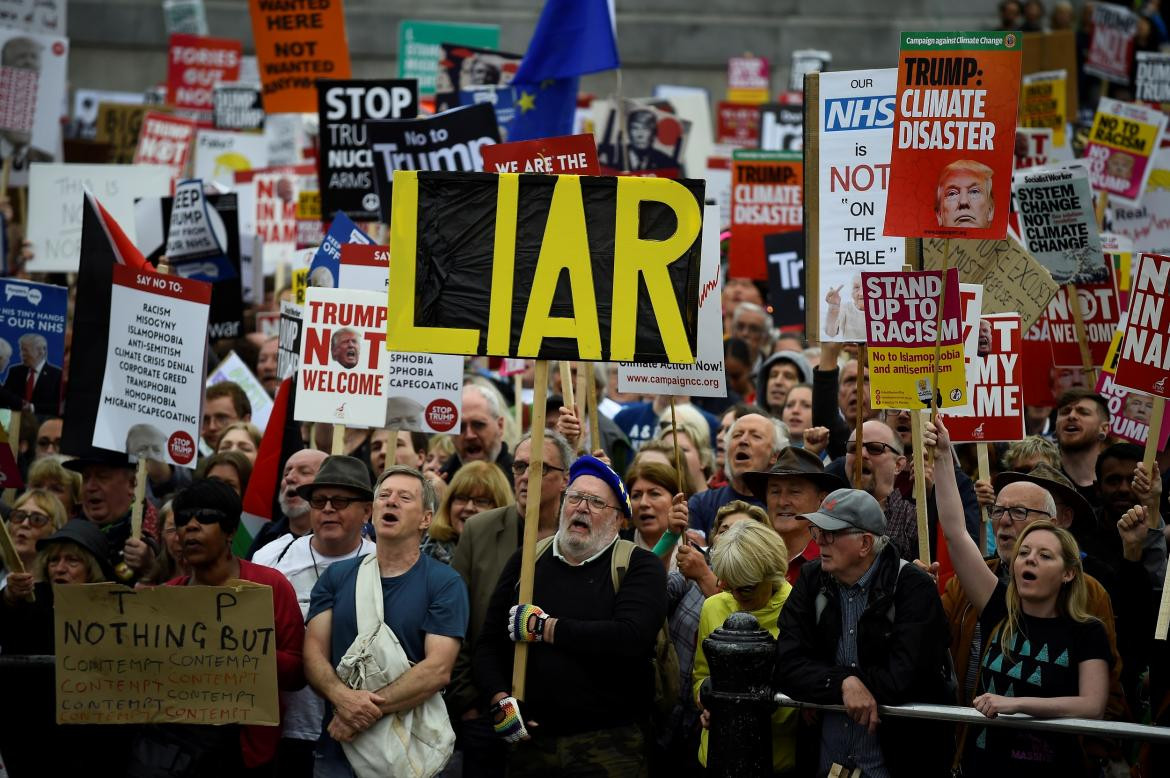 Marcha contra Trump en Londres - Reuters