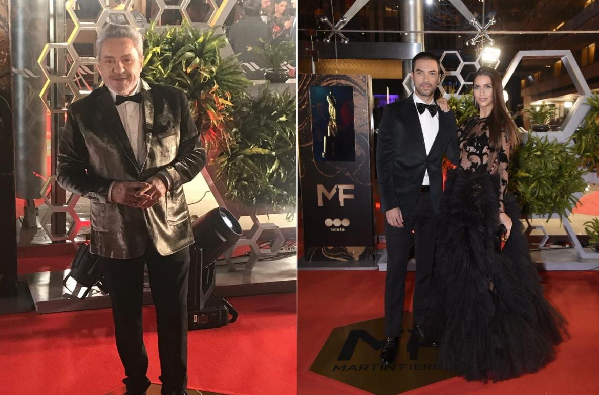 Martín Fierro 2019 - Looks en la alfombra roja - Antonio Grimau - Chino Leunis y Zaira Nara