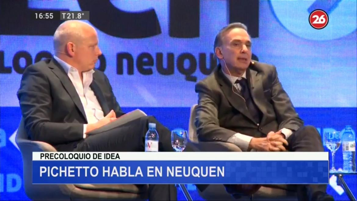 Miguel Ángel Pichetto en el Precoloquio de IDEA en Neuquén. VACA MUERTA