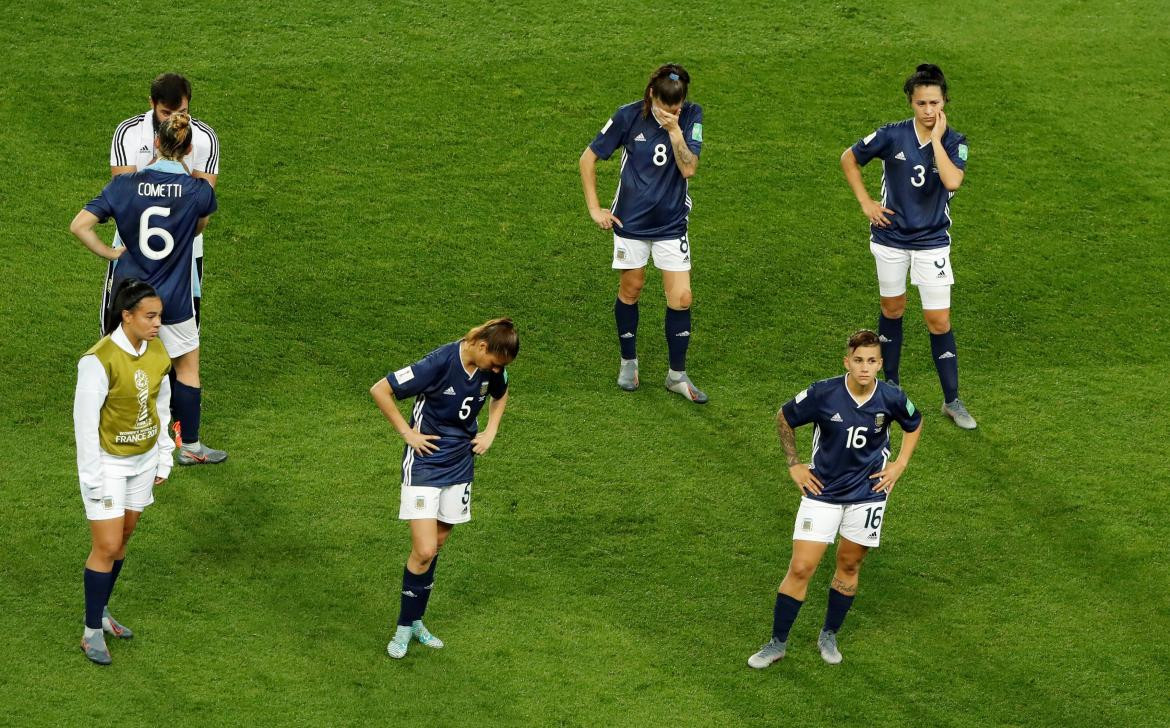 Lamento de la Selección Argentina en el Mundial Femenino de Francia 2019 (Reuters)