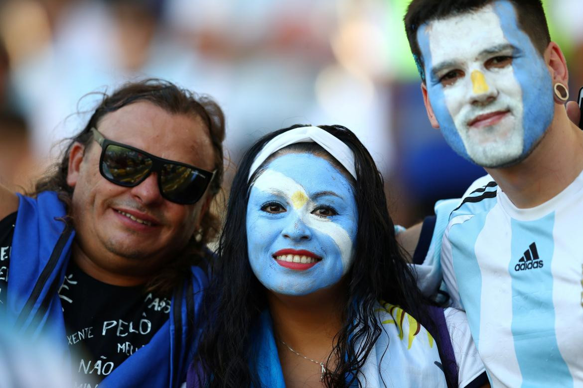 Hinchas argentinos, Argentina vs. Venezuela, Deportes, fútbol, Reuters