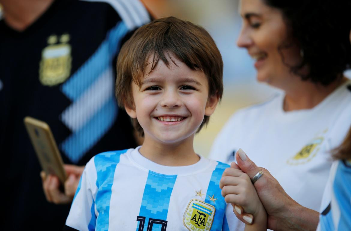 Hinchas argentinos, Argentina vs. Venezuela, Deportes, fútbol, Reuters