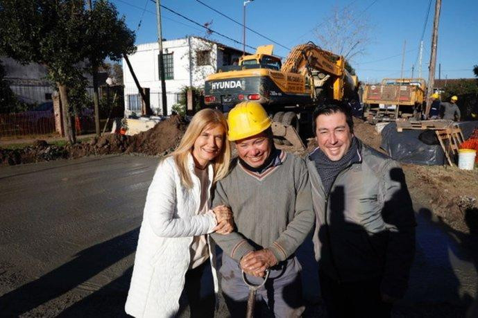 Magario y Nardini en Malvinas Argentinas