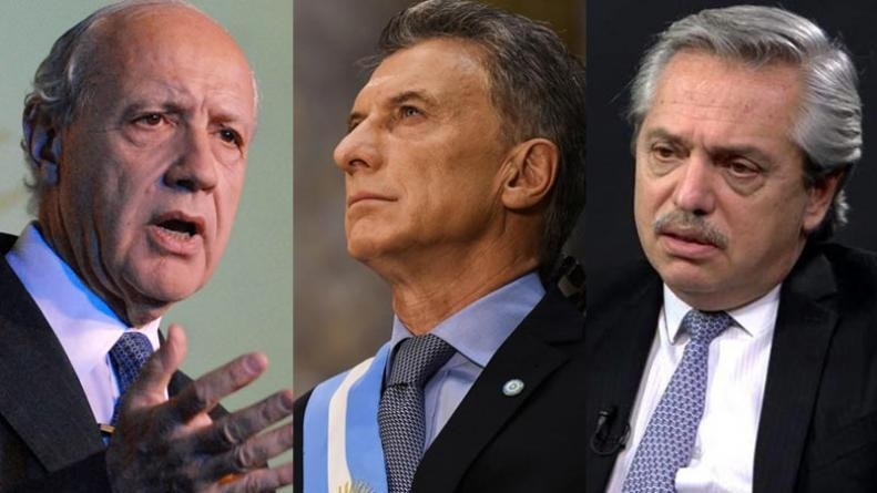 Roberto Lavagna, Mauricio Macri y Alberto Fernández