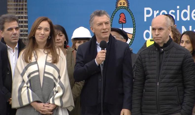 Mauricio Macri, viaducto San Martín 