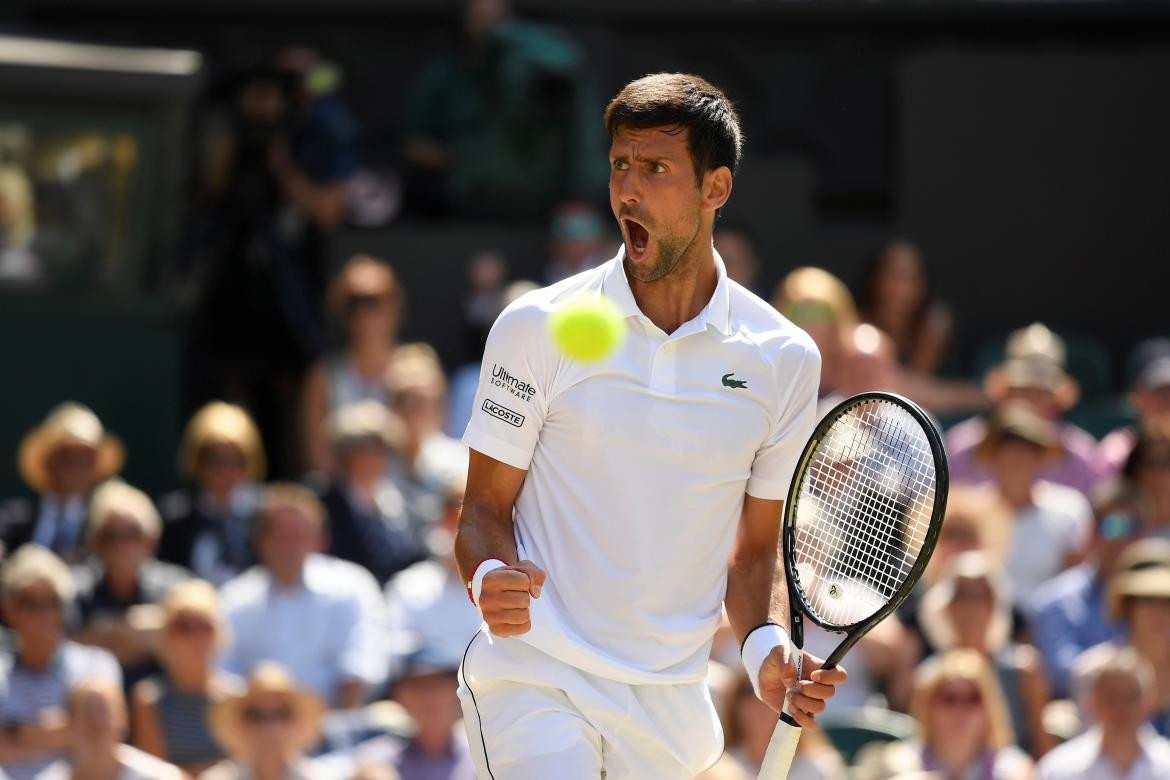 Novak Djokovic en Wimbledon (Reuters)