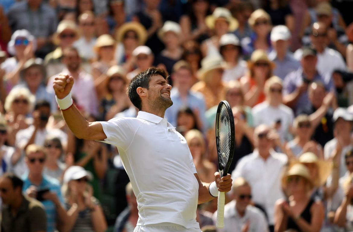 Novak Djokovic en Wimbledon (Reuters)