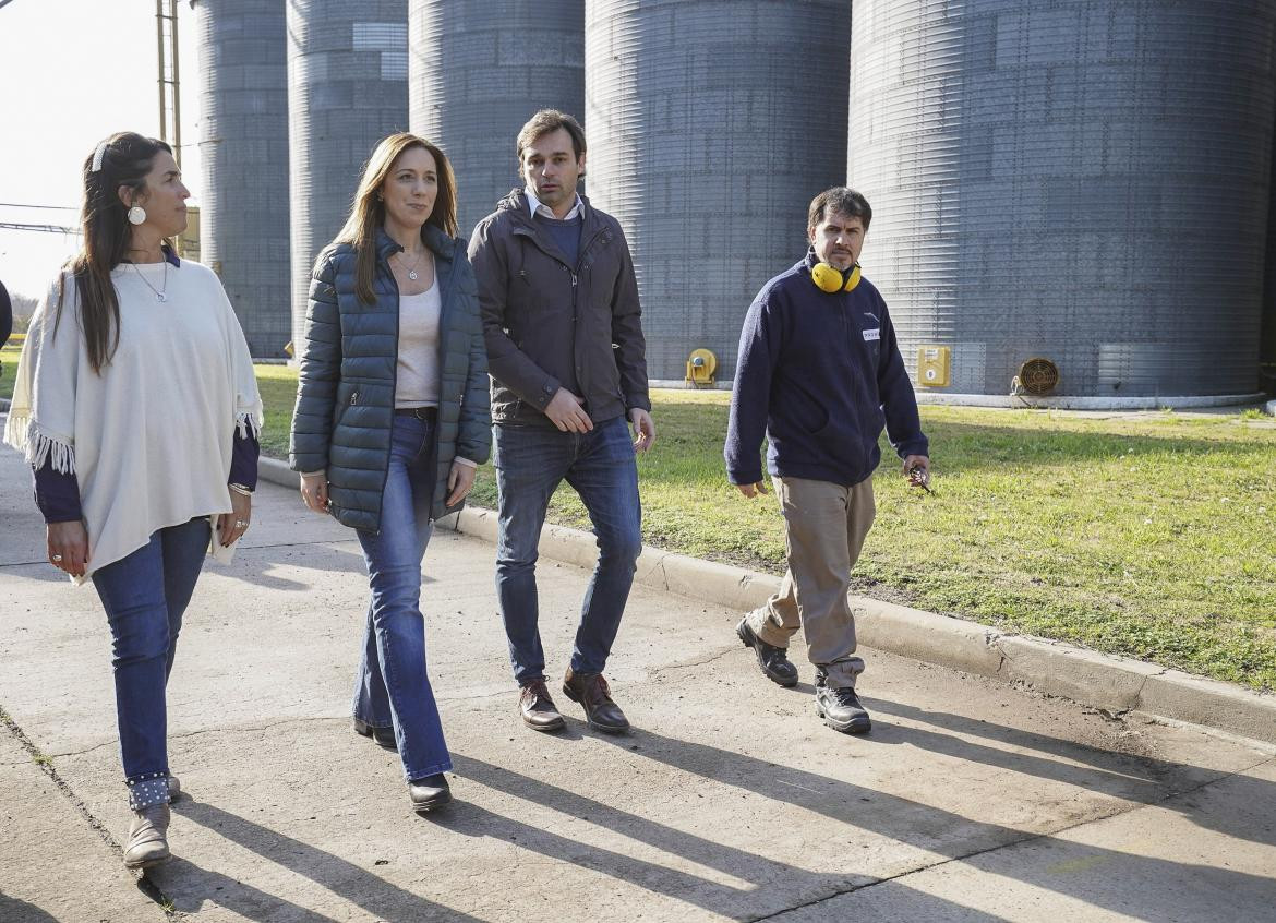 María Eugenia Vidal, en el partido bonaerense de General Arenales, NA