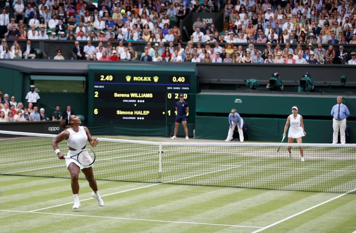 Final de Wimbledon entre Halep y Serena Williams (Reuters)