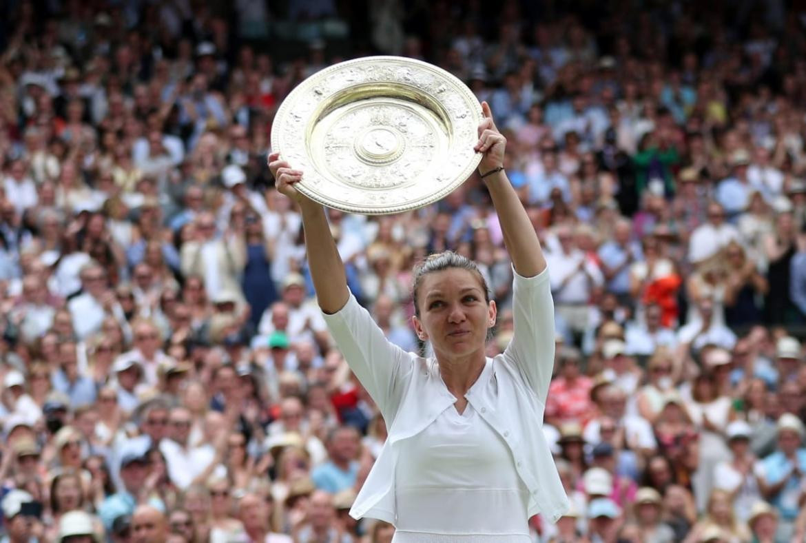 Final de Wimbledon entre Halep y Serena Williams (Reuters)