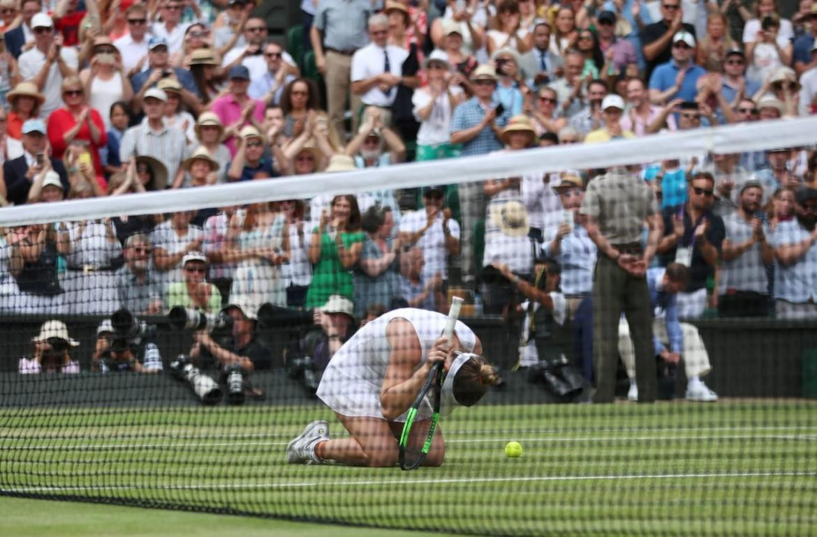 Final de Wimbledon entre Halep y Serena Williams (Reuters)